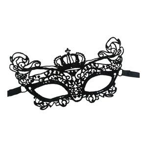 Black Venetian Lace Mask Mardi Gras Carnival Masquerade Halloween Cosplay